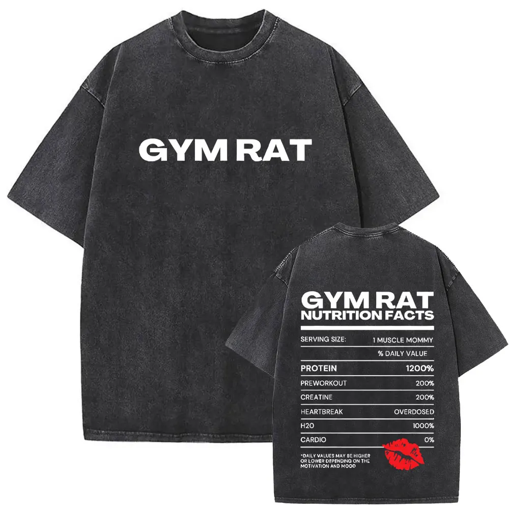 Washed Vintage Gym Fitness Rat Graphic T Shirts Unisex Fashion Oversized Streetwear Men Women Casual High Quality T-shirt Tops
Washed Vintage Gym Fitness Rat Graphic T Shirts Unisex Fashion Oversized Streetwear Men Women Casual High Quality T-shirt Tops