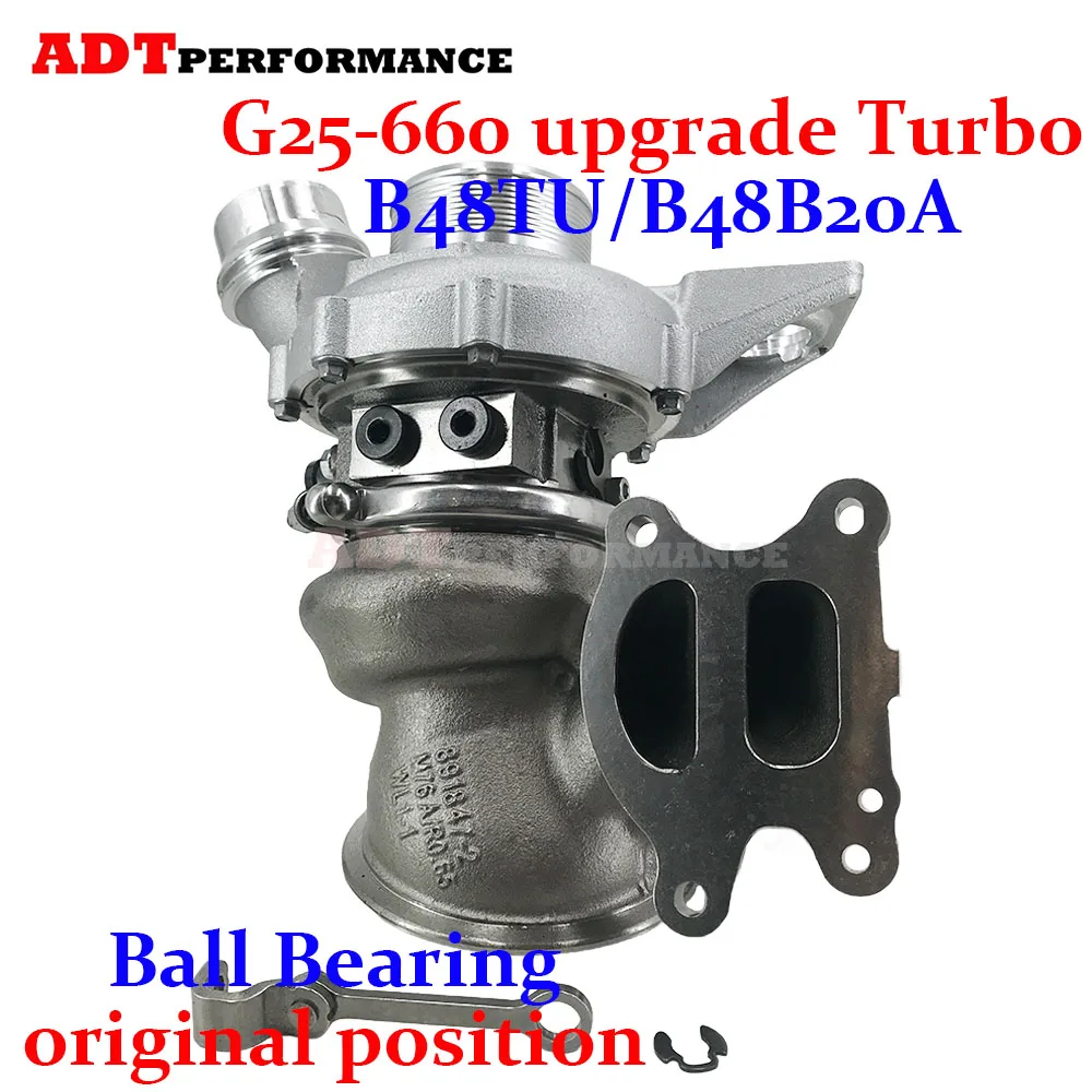 G25-660 B48TU/B48 B20A MGT2056 11658662066 Upgrade Turbocharger for BMW Ball Bearing Original position 11658662071 870028 Turbo
G25-660 B48TU/B48 B20A MGT2056 11658662066 Upgrade Turbocharger for BMW Ball Bearing Original position 11658662071 870028 Turbo