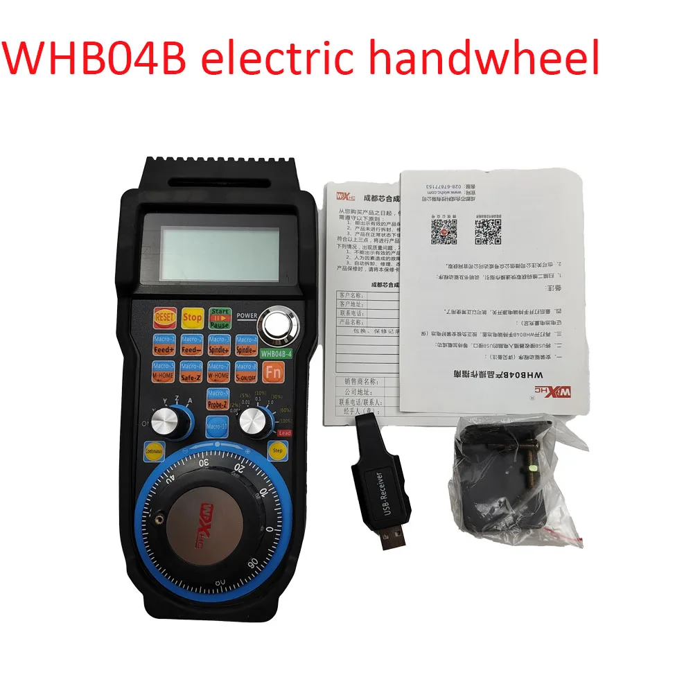 Wireless Pendant for CNC Engraving Machine MACH3 System, Supports 4/5/6 Axes New Models WHB04B-4
Wireless Pendant for CNC Engraving Machine MACH3 System, Supports 4/5/6 Axes New Models WHB04B-4
