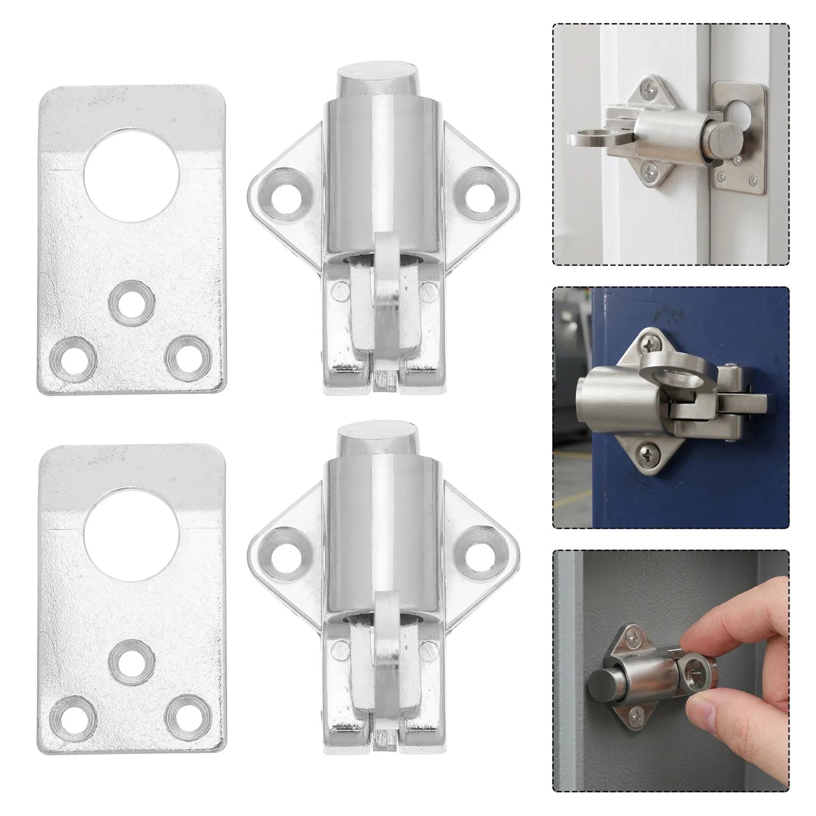 2 Sets Door Lock Latch Locking Pin Cabinet Latches Spring Bolt Cupboard Barrel With Screws Alloy For Door Window Cabinet
2 Sets Door Lock Latch Locking Pin Cabinet Latches Spring Bolt Cupboard Barrel With Screws Alloy For Door Window Cabinet