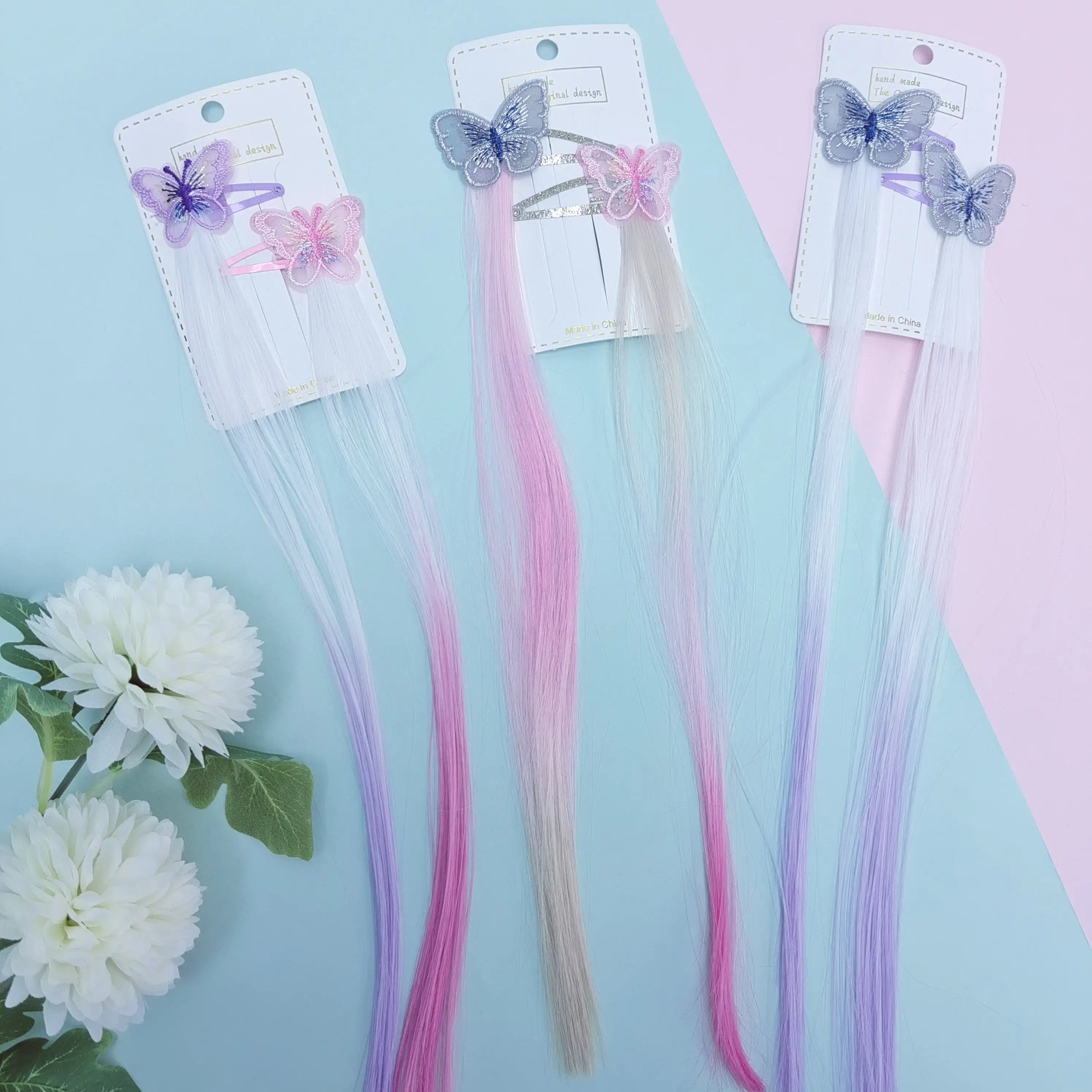 Classic Sweets Child Embroidered Pink Butterflies Colorful Wigs Hair Accessories For Girls Purple Ancientry Baby Kids Hair Clips
Classic Sweets Child Embroidered Pink Butterflies Colorful Wigs Hair Accessories For Girls Purple Ancientry Baby Kids Hair Clips