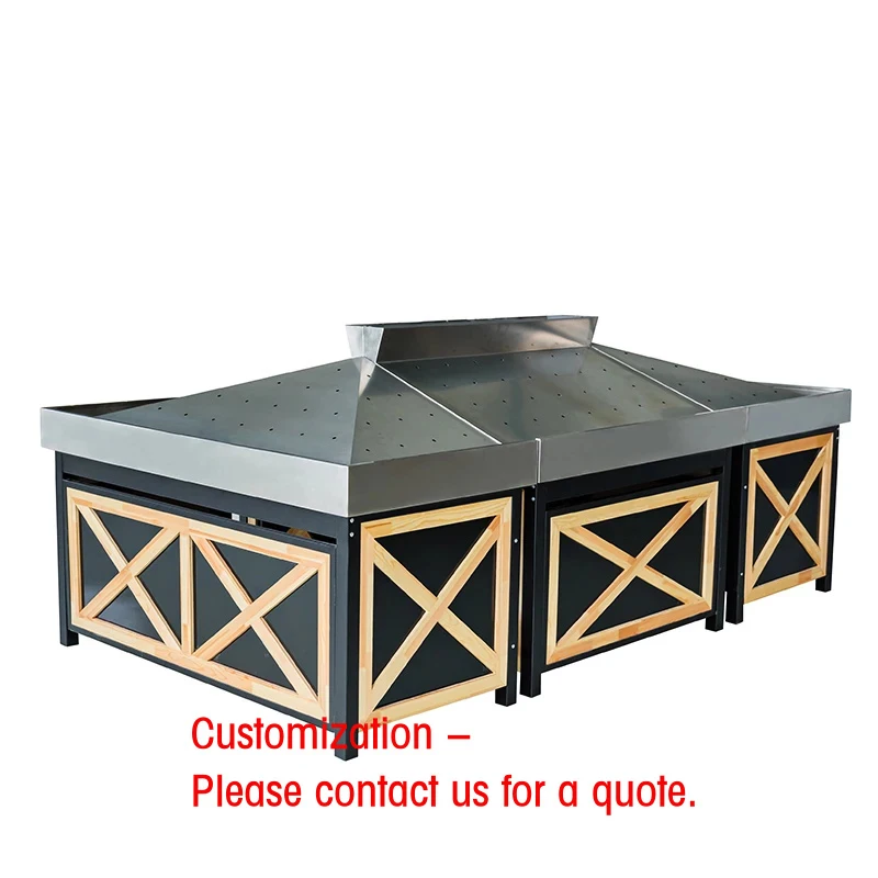 custom.Made in China Supermarket Wooden Bulk Fruit Vegetable Display Rack Fruit Storage Shelf Metal Vegetable Promotion Stacking
custom.Made in China Supermarket Wooden Bulk Fruit Vegetable Display Rack Fruit Storage Shelf Metal Vegetable Promotion Stacking