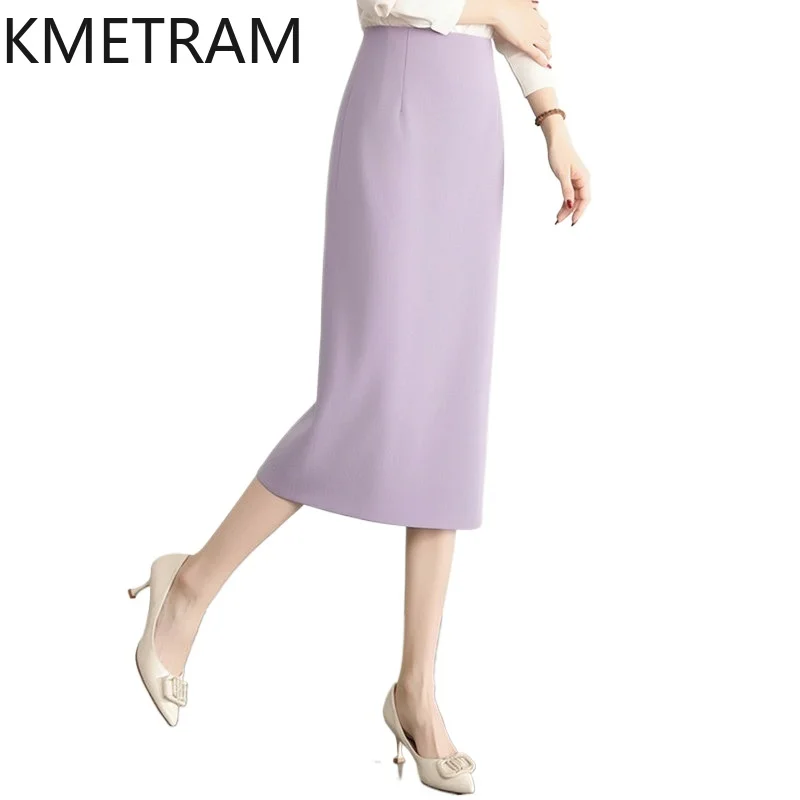 KMETRAM Straight Midi Skirts for Women Elegant Solid Color High Waist Pencil Skirt Office Summer Skirts 2026 Woman Clothes юбка
KMETRAM Straight Midi Skirts for Women Elegant Solid Color High Waist Pencil Skirt Office Summer Skirts 2026 Woman Clothes юбка