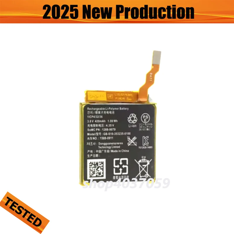 Новинка 2025 года GB-S10-353235-0100 для SONY SmartWatch 3 SW3 GB-S10 3SAS SWR50 S10, замена
Новинка 2025 года GB-S10-353235-0100 для SONY SmartWatch 3 SW3 GB-S10 3SAS SWR50 S10, замена