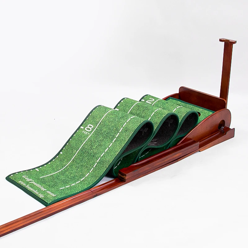2026 HOW TRUE Indoor Putting Training Aids Portable Solid Wood Golf Putting Practice Crystal Velvet Mat With 5 Return Ball Track
2026 HOW TRUE Indoor Putting Training Aids Portable Solid Wood Golf Putting Practice Crystal Velvet Mat With 5 Return Ball Track