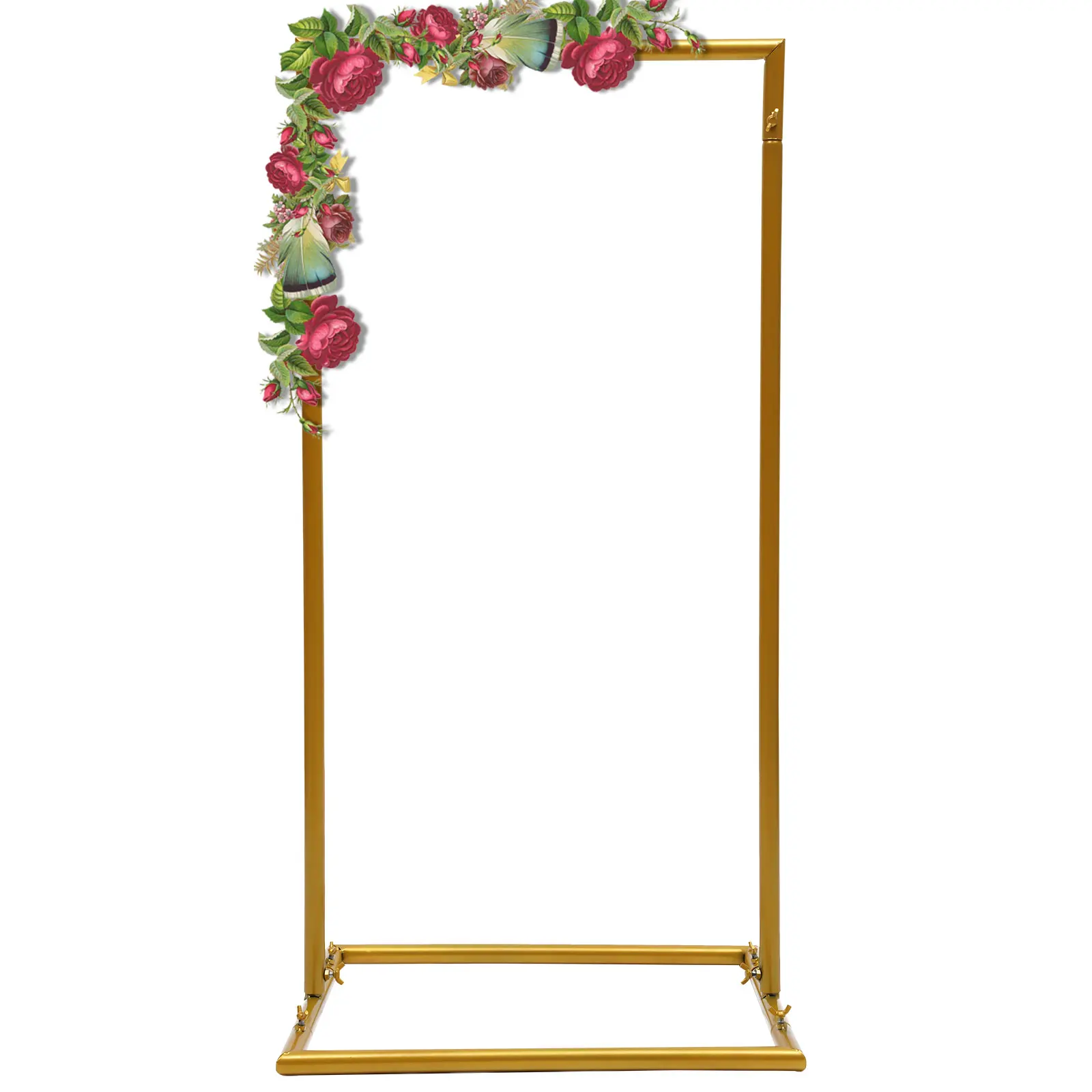 Wedding Arch Stand Flower Ballon Silk Decor Square Metal Backdrop Archway with Reinforcement Screws, for Garden Decoration
Wedding Arch Stand Flower Ballon Silk Decor Square Metal Backdrop Archway with Reinforcement Screws, for Garden Decoration