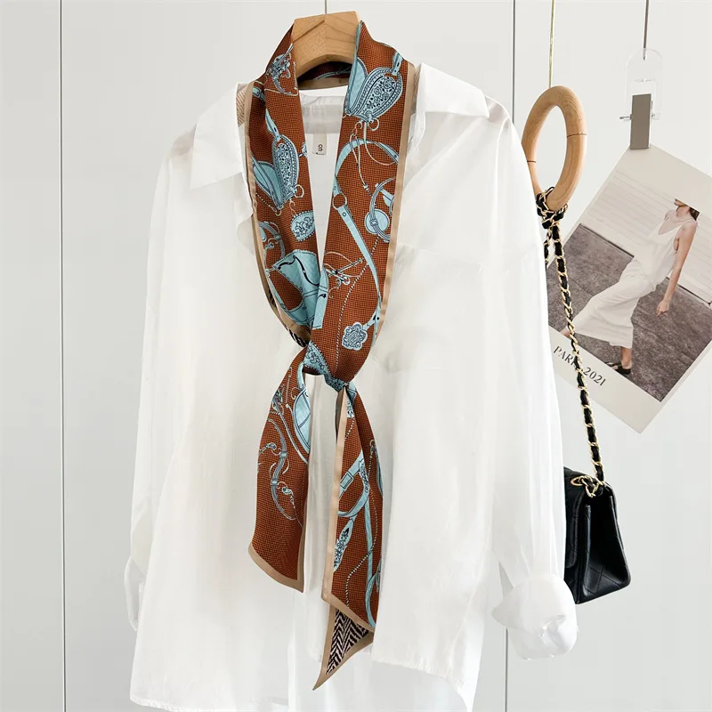 Double Layer Silk Scarf 100% Pure Silk Headband Ribbons Thin Narrow Long Neck Office Lady Neck Wrap Neckerchief Hijab Decoration
Double Layer Silk Scarf 100% Pure Silk Headband Ribbons Thin Narrow Long Neck Office Lady Neck Wrap Neckerchief Hijab Decoration
