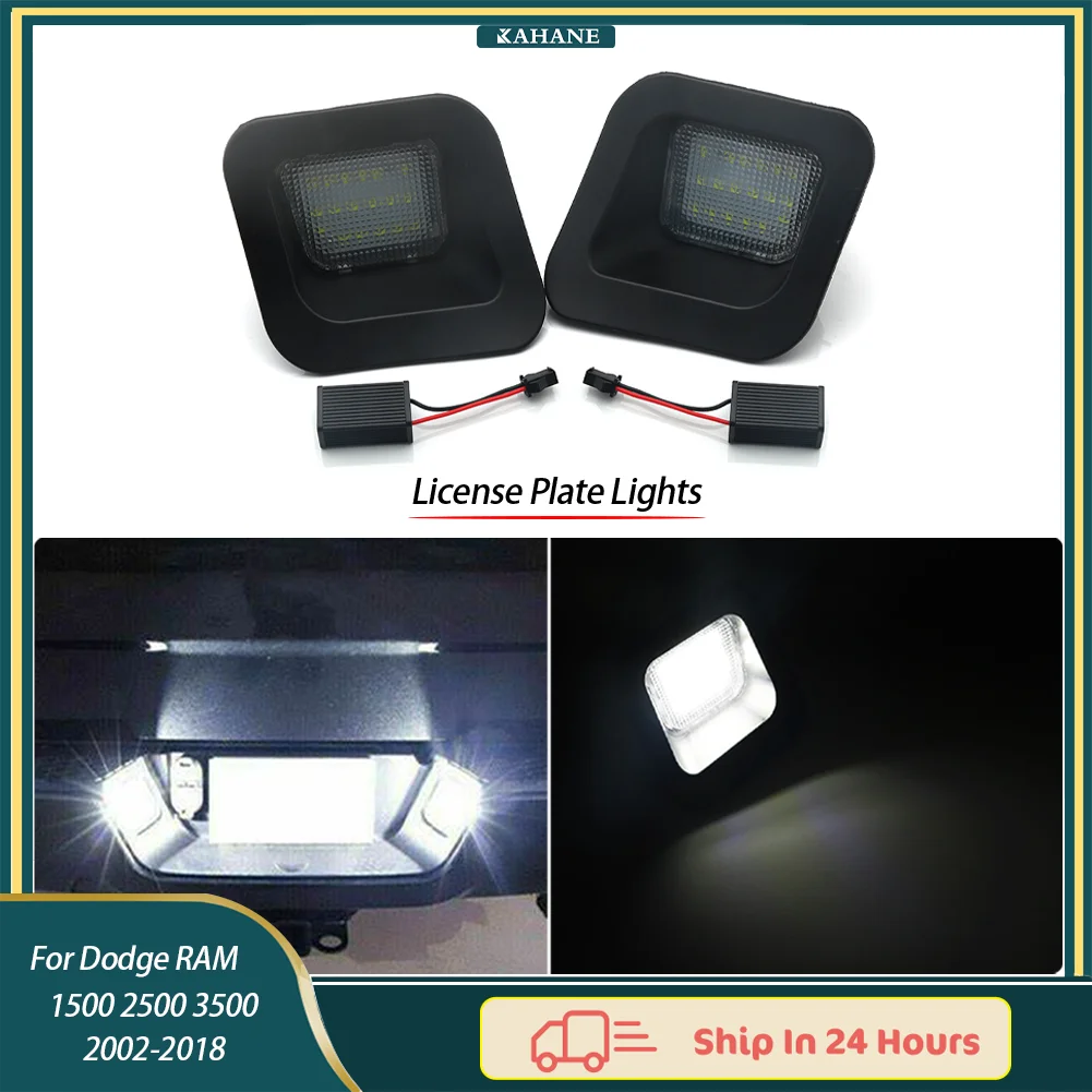 2Pcs LED License Plate Lights - Plug-and-Play For Dodge RAM 1500 2500 3500 2002-2018
2Pcs LED License Plate Lights - Plug-and-Play For Dodge RAM 1500 2500 3500 2002-2018