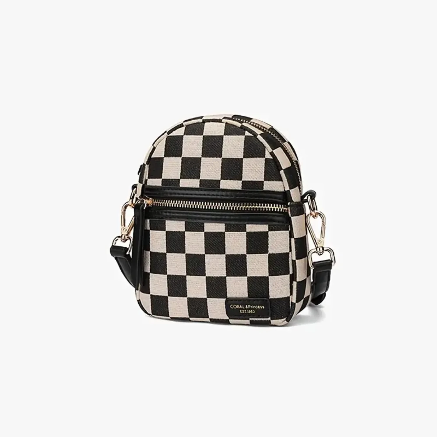 Mini Plaid Pattern Shoulder Bag, Nylon Multi Zipper Bag, Small Colorblock Crossbody Bag For Work
Mini Plaid Pattern Shoulder Bag, Nylon Multi Zipper Bag, Small Colorblock Crossbody Bag For Work