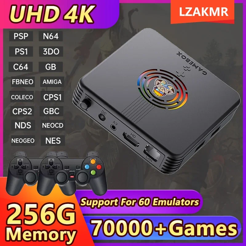 LZAKMR NEW Upgrades Home Game Box X9 256G 70000+ Games Support 60 Emulators 4K HD Display Retro Console For PS1 PSP Child's Gift
LZAKMR NEW Upgrades Home Game Box X9 256G 70000+ Games Support 60 Emulators 4K HD Display Retro Console For PS1 PSP Child's Gift