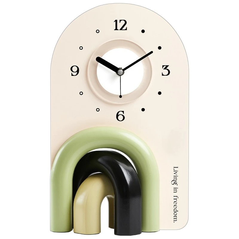French cream style home ornament, living room entrance, desktop clock, bedroom creative decoration
French cream style home ornament, living room entrance, desktop clock, bedroom creative decoration