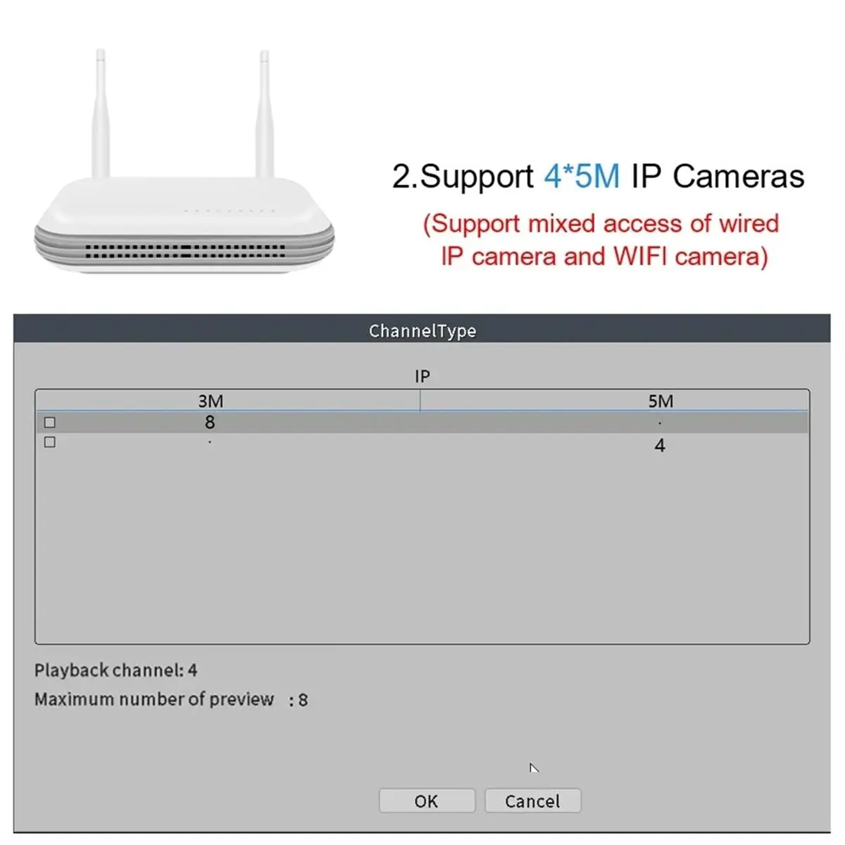 TCE Mini WiFi NVR 8CH 265 Network Video Recorder with Advanced Face Detection Compatible with XMEYE ICSee App EU Plug
TCE Mini WiFi NVR 8CH 265 Network Video Recorder with Advanced Face Detection Compatible with XMEYE ICSee App EU Plug