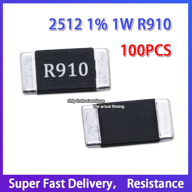 100 шт. 2512 1% 1 Вт R910 0.91R высокомощный прецизионный резистор с сопротивлением дискретизации
100 шт. 2512 1% 1 Вт R910 0.91R высокомощный прецизионный резистор с сопротивлением дискретизации
