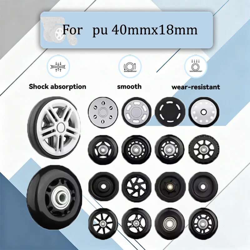 For PU Anti-Shock Luggage Wheels Smooth Rolling Swivel Casters Universal Suitcase Repair Kit
For PU Anti-Shock Luggage Wheels Smooth Rolling Swivel Casters Universal Suitcase Repair Kit