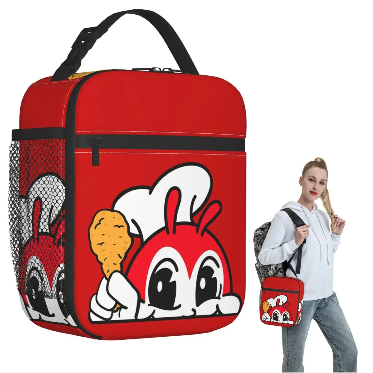 Термосумка для обедов Jollibee Peeking Chicken Joy (филиппинский бренд) для женщин и детей, герметичная, для еды, термосумка-тоут
Термосумка для обедов Jollibee Peeking Chicken Joy (филиппинский бренд) для женщин и детей, герметичная, для еды, термосумка-тоут