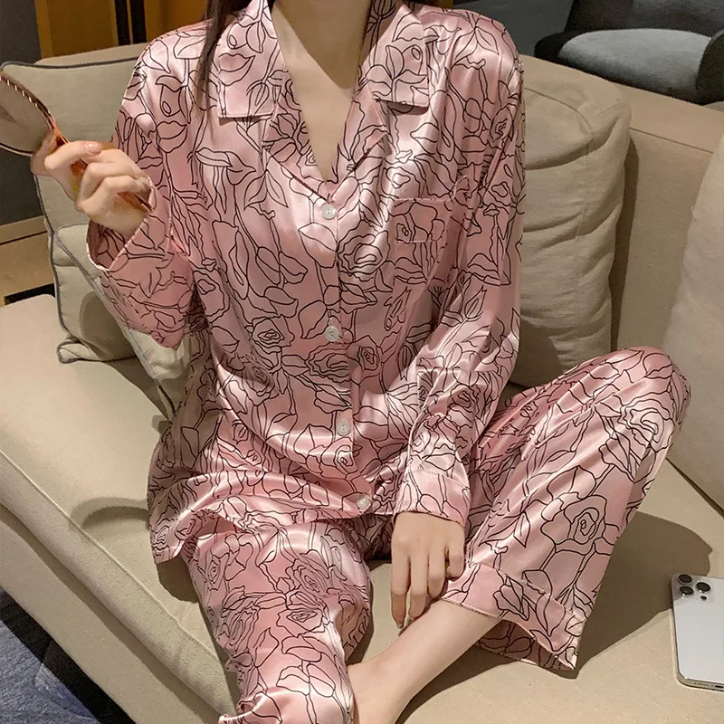 Women's French-Style Nightgown American Spring/Summer New Arrival Girlish Long-Sleeve Pants Relaxed-Fit Loungewear Set
Women's French-Style Nightgown American Spring/Summer New Arrival Girlish Long-Sleeve Pants Relaxed-Fit Loungewear Set