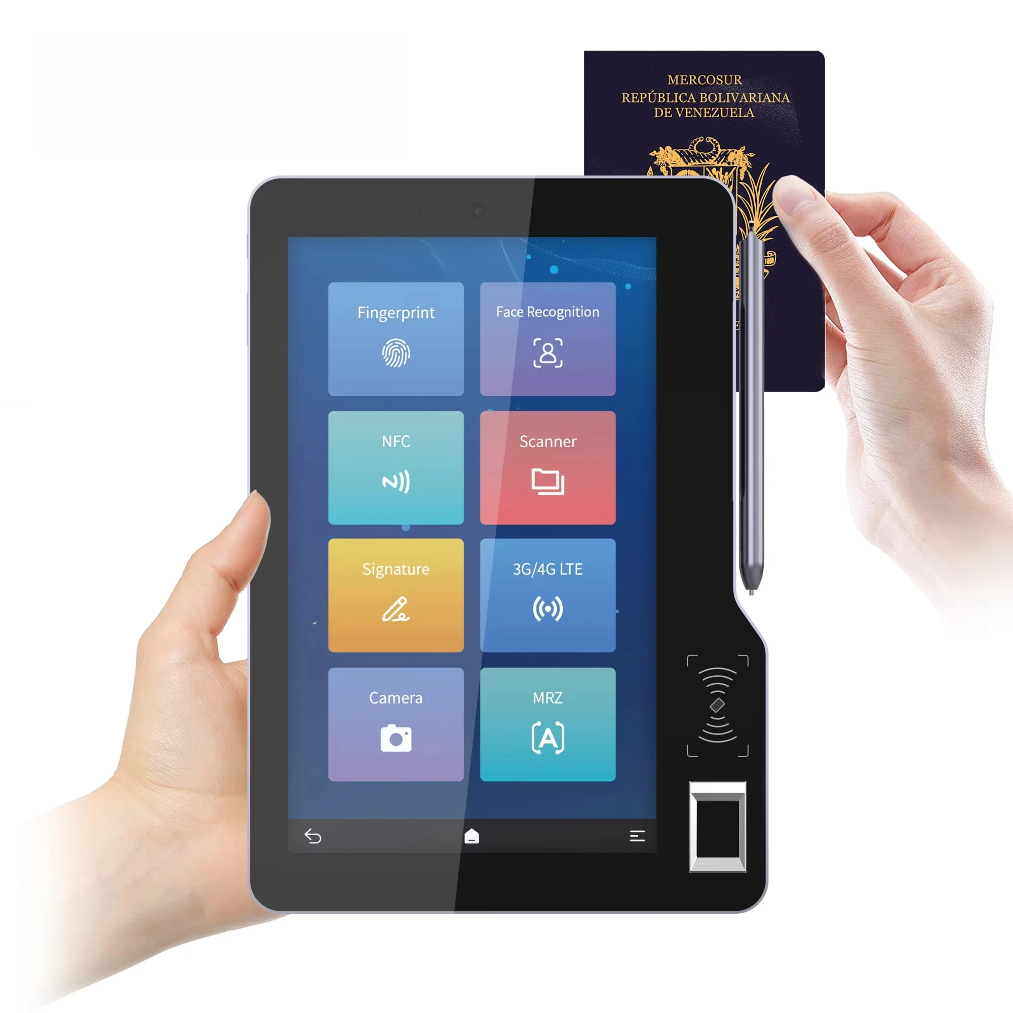 Android Pad Android Tablet Graphic Drawing Tablet Biometric Device with Fingerprint NFC RFID Scanner Battery-free Stylus
Android Pad Android Tablet Graphic Drawing Tablet Biometric Device with Fingerprint NFC RFID Scanner Battery-free Stylus