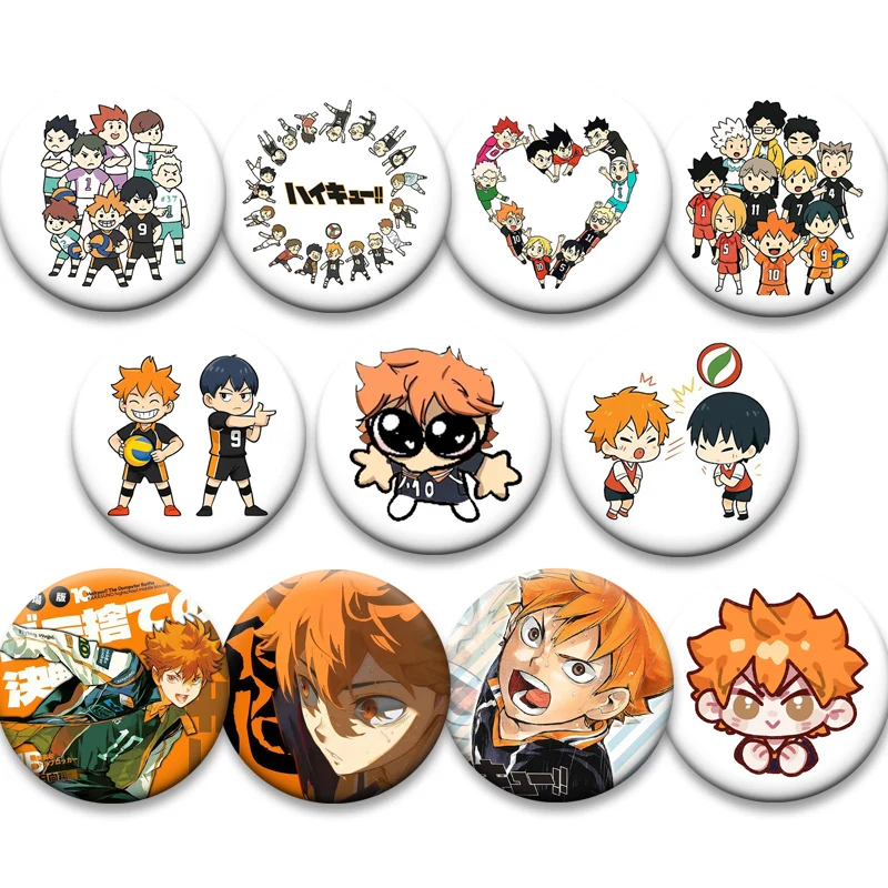 Exquisite Round Anime Pins Tobio Kageyama Hinata Shoyo Cartoon Character Brooches Handmade Badge for Backpack Accessories Gifts
Exquisite Round Anime Pins Tobio Kageyama Hinata Shoyo Cartoon Character Brooches Handmade Badge for Backpack Accessories Gifts