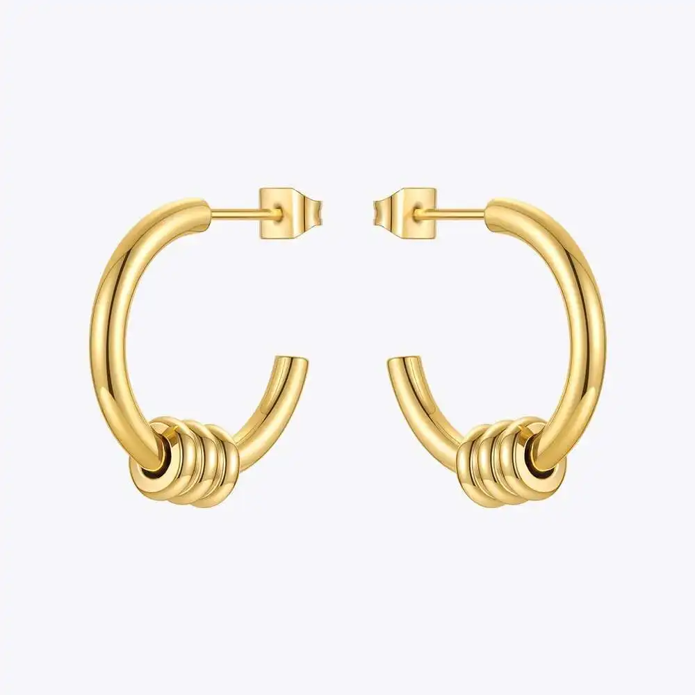 ENFASHION C Shape Earrings For Women Gold Color Stud Earring Stainless Steel Gift Fashion Jewelry Boucle Oreille Femme E211342
ENFASHION C Shape Earrings For Women Gold Color Stud Earring Stainless Steel Gift Fashion Jewelry Boucle Oreille Femme E211342
