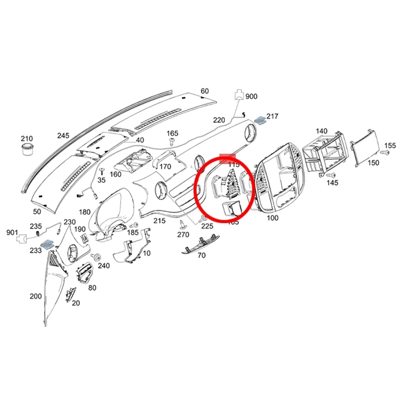 AV36-1Pair Dash Center Air Vent Conditioner Outlet Grille For Mercedes-Benz Vito V260 W447 W448 15-24 A4478300454 A4478300654
AV36-1Pair Dash Center Air Vent Conditioner Outlet Grille For Mercedes-Benz Vito V260 W447 W448 15-24 A4478300454 A4478300654