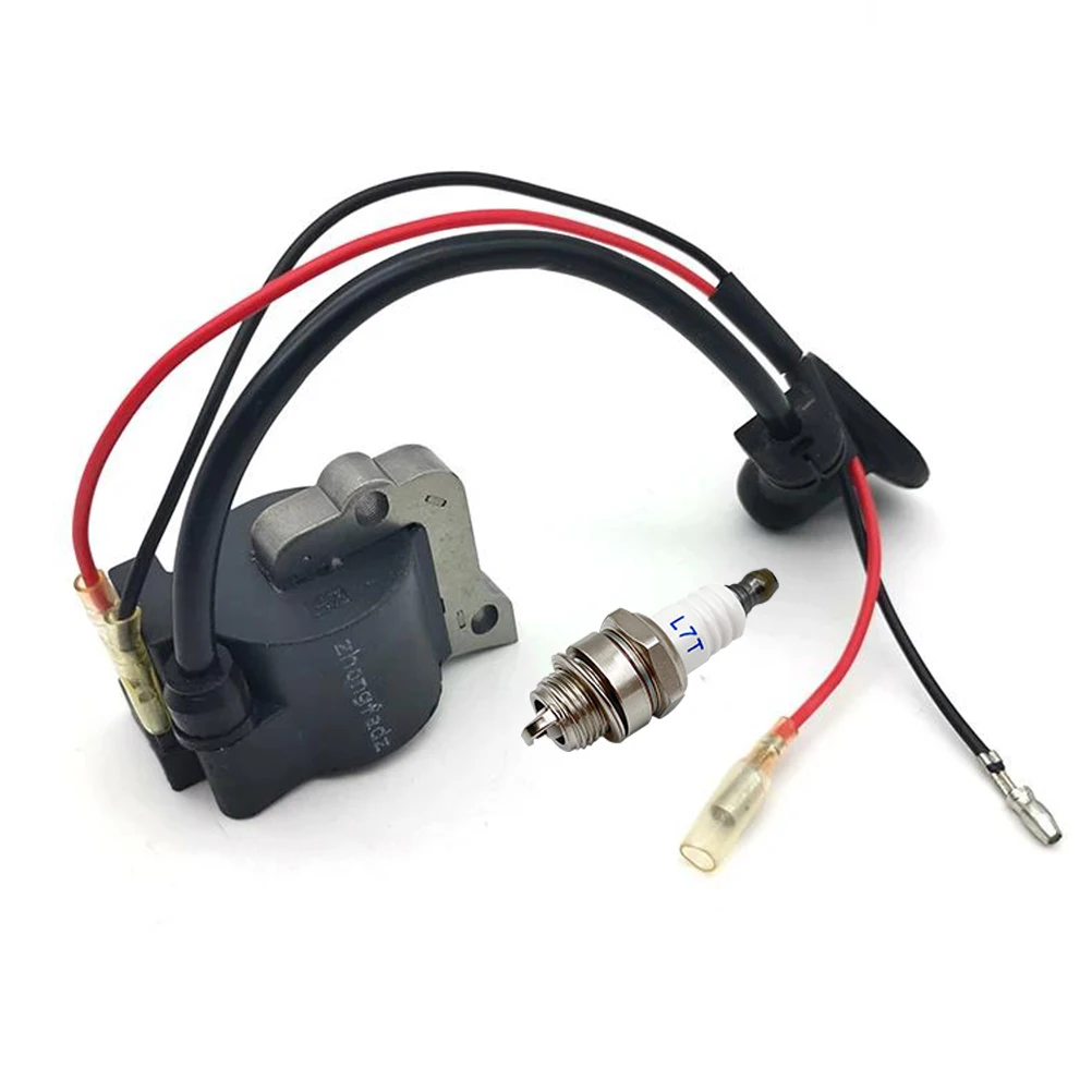 Высоковольтная катушка зажигания, свеча зажигания, подходит для Mitsubishi TU26 TL20 TL23 TL26 26cc 32cc посылка, триммер для травы, детали газонокосилки
Высоковольтная катушка зажигания, свеча зажигания, подходит для Mitsubishi TU26 TL20 TL23 TL26 26cc 32cc посылка, триммер для травы, детали газонокосилки