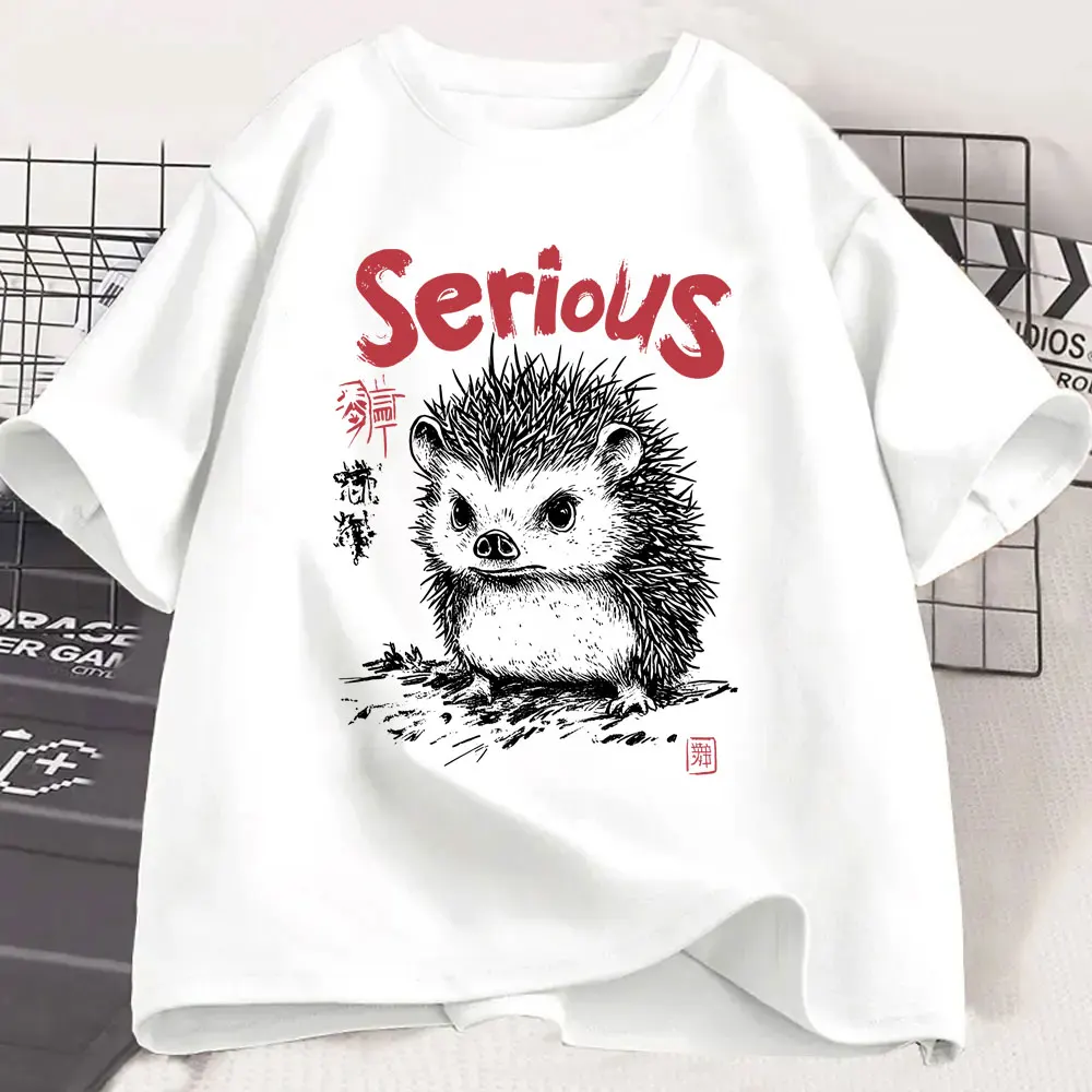 Serious Hedgehog Funny Meme T-shirt Men Women Clothing Casual Humor T-shirts Oversized T Shirt Unisex Japanese Style Streetwear
Serious Hedgehog Funny Meme T-shirt Men Women Clothing Casual Humor T-shirts Oversized T Shirt Unisex Japanese Style Streetwear