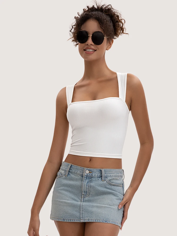 New 2025 Fitness Women Cropped Cotton For Tank Top Sexy Stretch Sports Camisole Workout Vest Bar Design
New 2025 Fitness Women Cropped Cotton For Tank Top Sexy Stretch Sports Camisole Workout Vest Bar Design