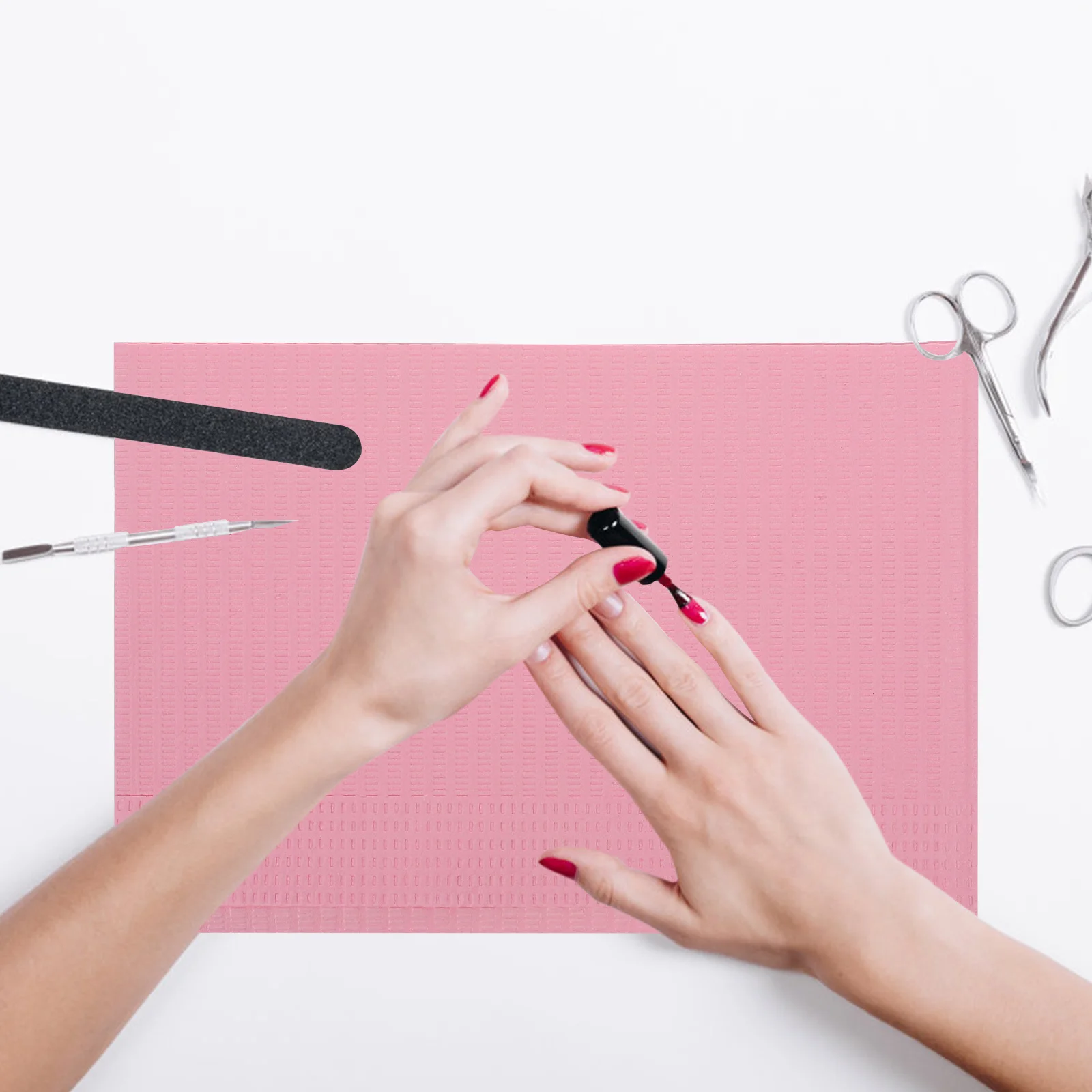 125Pcs Disposable Manicure Mat Nail Protector Strong Water Absorption Waterproof Design for Salon and Home Use
125Pcs Disposable Manicure Mat Nail Protector Strong Water Absorption Waterproof Design for Salon and Home Use