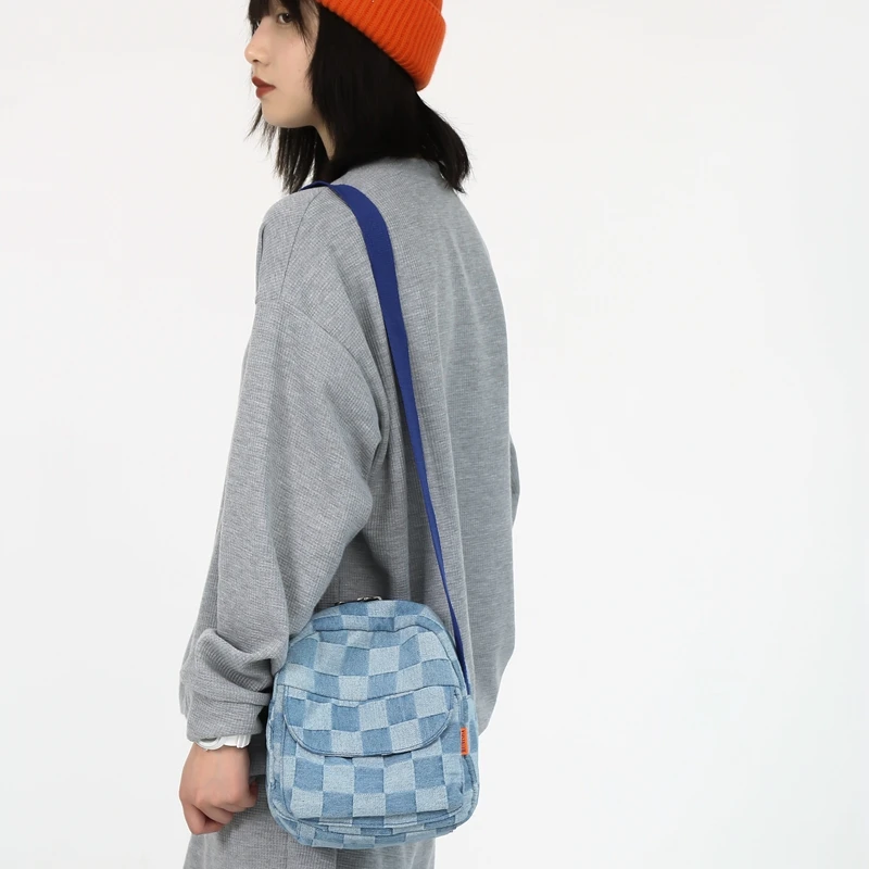 Checked Mini Canvas Women's Bag Female Denim Handbags Casual Jeans Shoulder Cross Bag Eco Bag Korean Messenger Bag Y2K Satchel
Checked Mini Canvas Women's Bag Female Denim Handbags Casual Jeans Shoulder Cross Bag Eco Bag Korean Messenger Bag Y2K Satchel