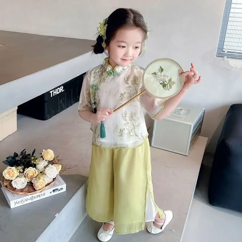 2024 NEW Retro Hanfu For Girls Kids Chinese Cheongsam Princess Dress Traditional New Year Outfit Ming Dynasty
2024 NEW Retro Hanfu For Girls Kids Chinese Cheongsam Princess Dress Traditional New Year Outfit Ming Dynasty