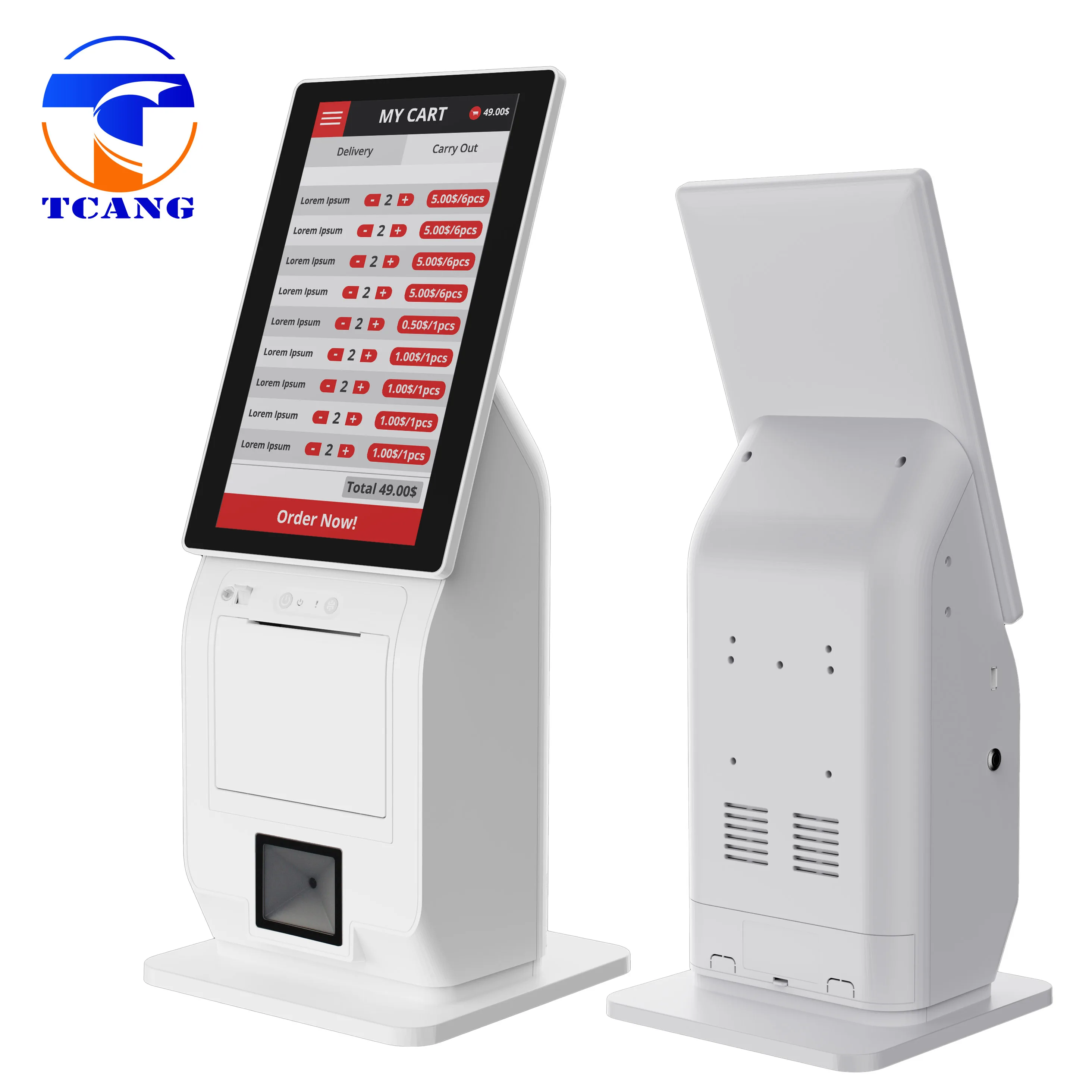 Новый дизайн POS-изготовителя 11,6-дюймовый киоск с напольной подставкой Платежный терминал с сенсорным экраном и функцией SDK
Новый дизайн POS-изготовителя 11,6-дюймовый киоск с напольной подставкой Платежный терминал с сенсорным экраном и функцией SDK