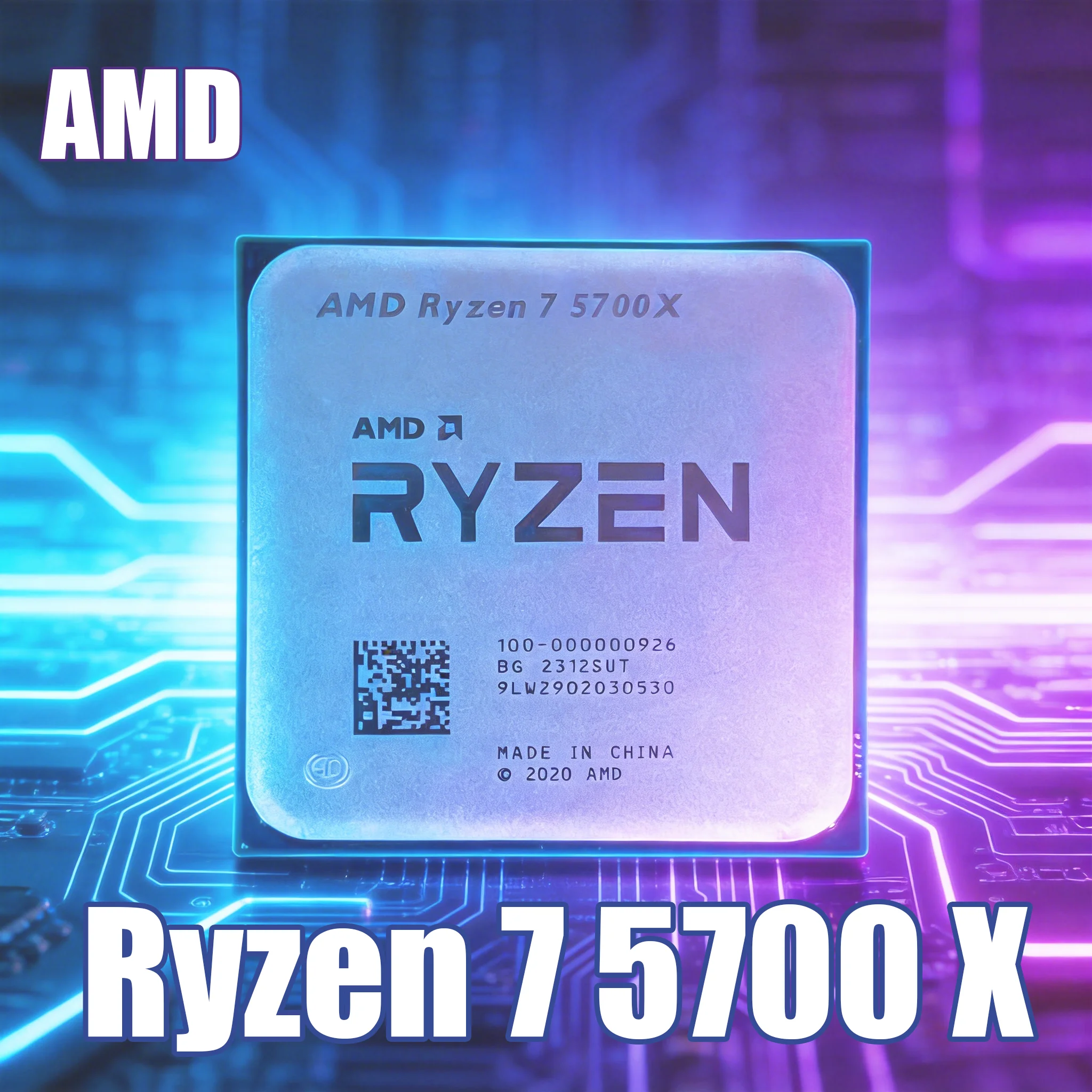 AMD Ryzen 7 5700X R7 8 Core 16 Thread 3.4GHz up to 4.6GHz L3 32M 65W 7nm Socket AM4 DDR4 Tray Gaming CPU Without Fan
AMD Ryzen 7 5700X R7 8 Core 16 Thread 3.4GHz up to 4.6GHz L3 32M 65W 7nm Socket AM4 DDR4 Tray Gaming CPU Without Fan