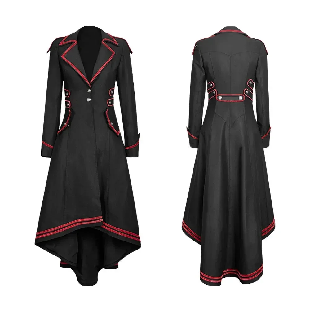 Women Steampunk TailCoat Retro Medieval Costume Jacket Slim Fit Victorian Long Dress Cosplay Vintage Trench Coat S-3XL
Women Steampunk TailCoat Retro Medieval Costume Jacket Slim Fit Victorian Long Dress Cosplay Vintage Trench Coat S-3XL