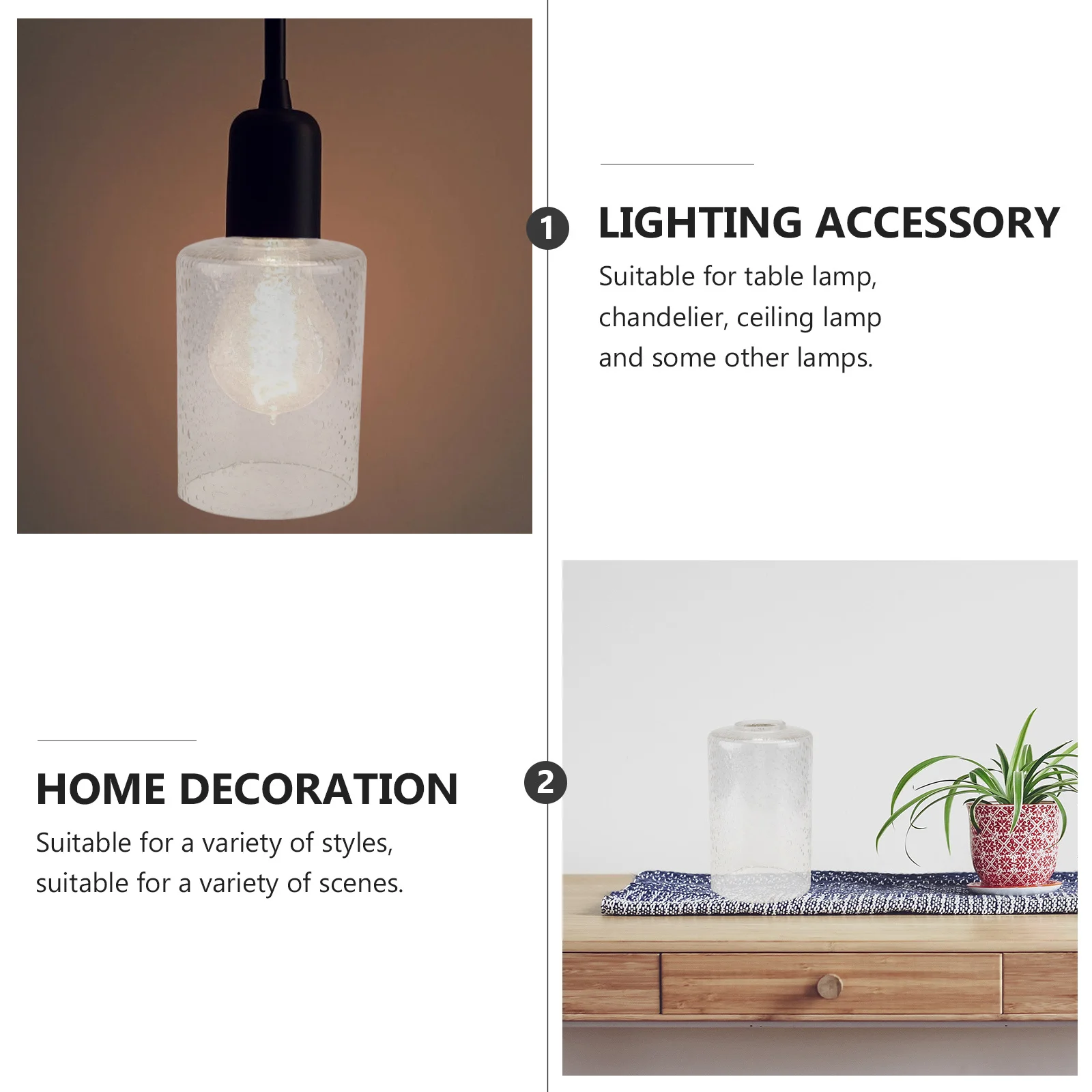 1Pcs Transparent Glass Lamp Shade Durable Lampshade Decorative Lighting Cover for Household Use Glass Lampshade
1Pcs Transparent Glass Lamp Shade Durable Lampshade Decorative Lighting Cover for Household Use Glass Lampshade