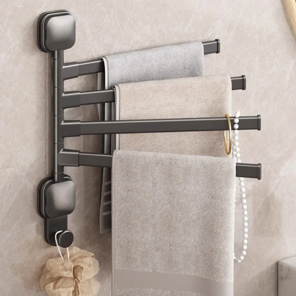 New Suction Cup Towel Rack Rotatable Aluminum Towel Hanger 2/3/4/5-Rod Wall Mounted Washing Room Shelf Kitchen Bathroom
New Suction Cup Towel Rack Rotatable Aluminum Towel Hanger 2/3/4/5-Rod Wall Mounted Washing Room Shelf Kitchen Bathroom