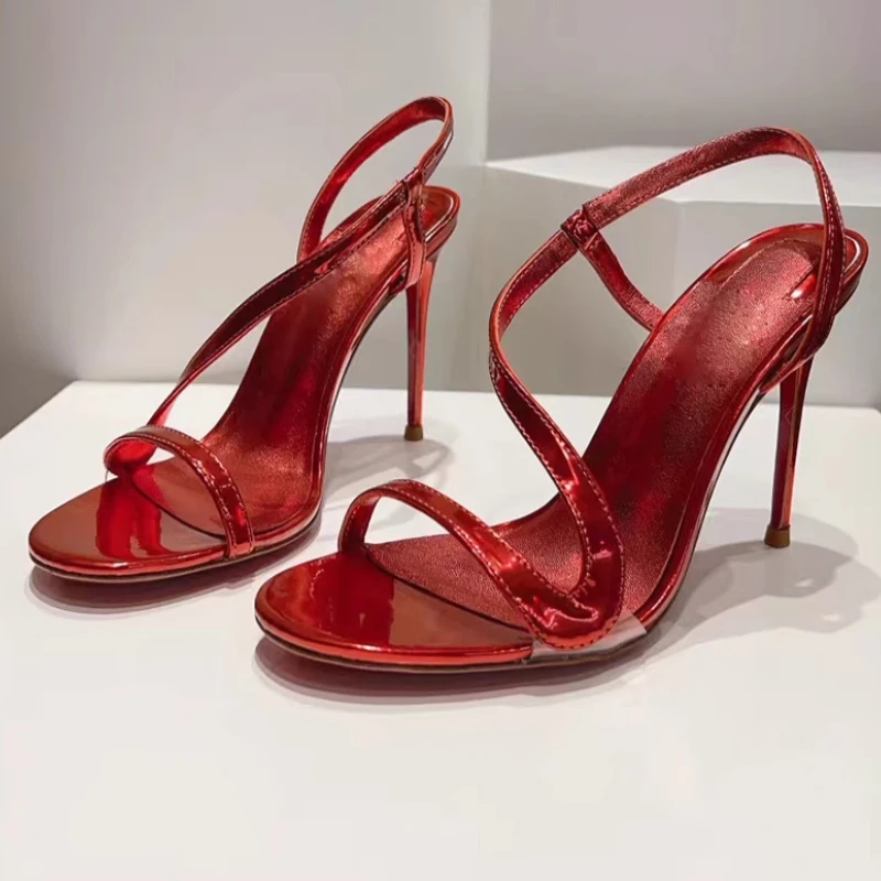 2025 Summer New Water Diamond Strap Sandals Red Bottom Same Style Women's Thin Heel Sexy Large Versatile High Heels
2025 Summer New Water Diamond Strap Sandals Red Bottom Same Style Women's Thin Heel Sexy Large Versatile High Heels