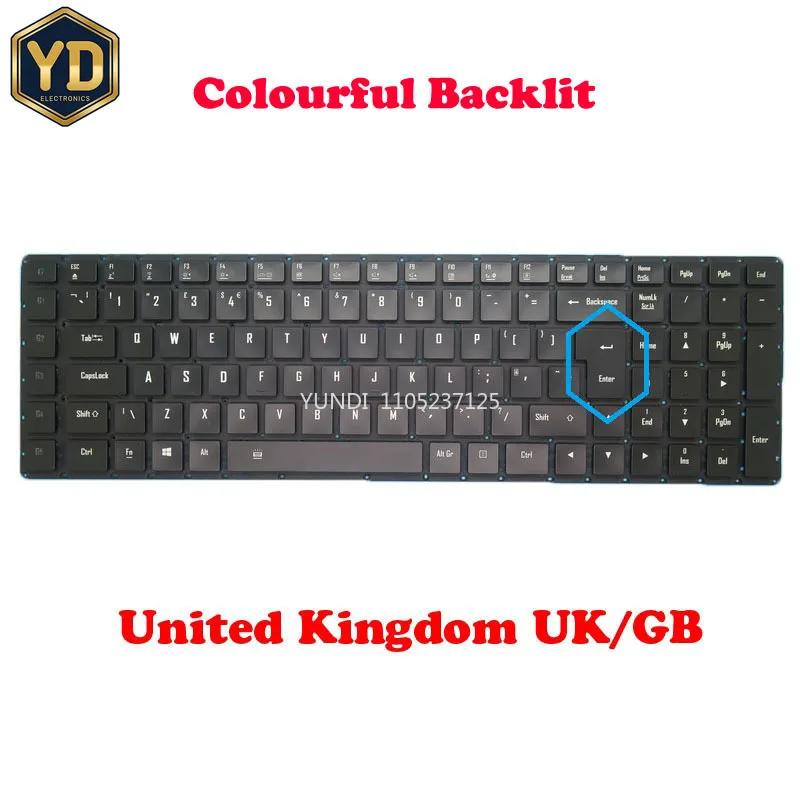 YD Colourful Backlit UK Keyboard For Gigabyte X5 MD 2Z703-UKX55-G30S SKB1605-UK VER:C00 27703-UKX55-G30S United Kingdom Black
YD Colourful Backlit UK Keyboard For Gigabyte X5 MD 2Z703-UKX55-G30S SKB1605-UK VER:C00 27703-UKX55-G30S United Kingdom Black