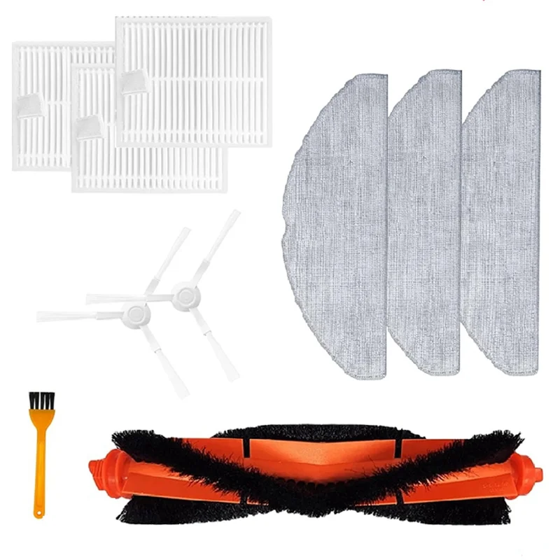 CQMF-основная щетка, боковые щетки, HEPA-фильтр, набор тряпок для швабры — сменный комплект аксессуаров для робота-пылесосов Xiaomi S20/D106
CQMF-основная щетка, боковые щетки, HEPA-фильтр, набор тряпок для швабры — сменный комплект аксессуаров для робота-пылесосов Xiaomi S20/D106