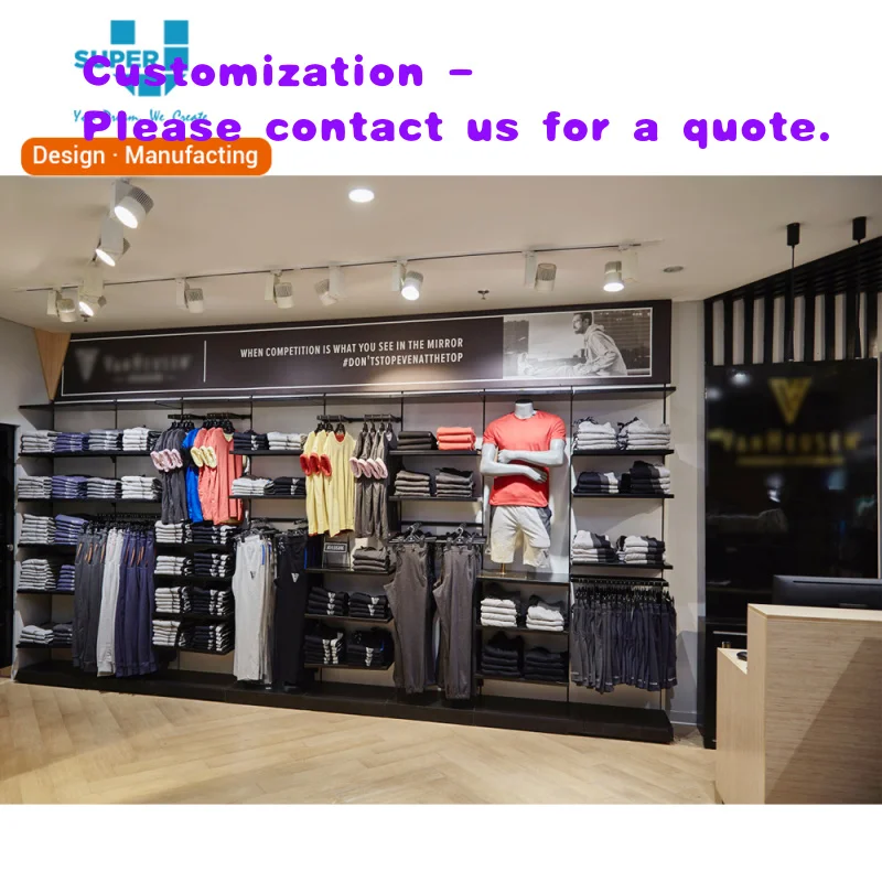 custom.Fashionable Menswear Shop Interior Design Men's Clothes Display Rack Furniture
custom.Fashionable Menswear Shop Interior Design Men's Clothes Display Rack Furniture