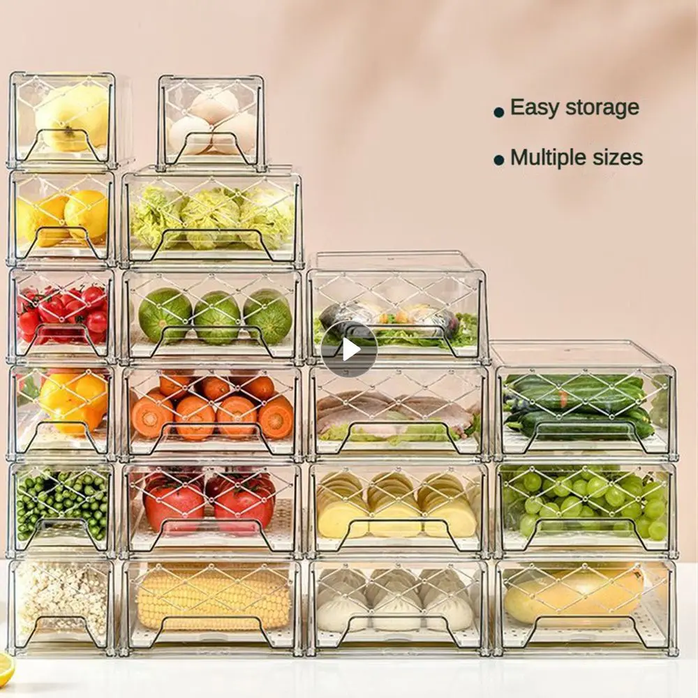 Refrigerator Storage Box Drawer Superimposed Home Storage High Transparency Household Storage Collection Utensils Crisper Boxes
Refrigerator Storage Box Drawer Superimposed Home Storage High Transparency Household Storage Collection Utensils Crisper Boxes