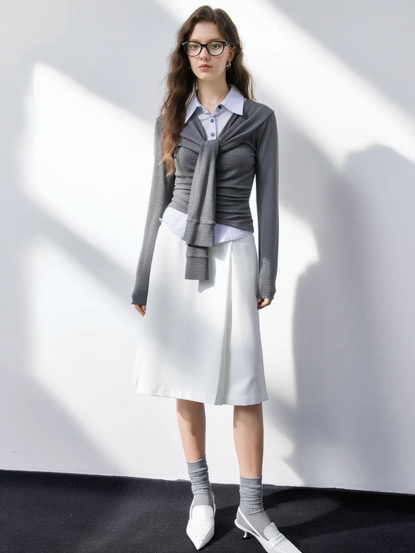 HUAAPPUW Spring 2026 Commute Style Long Sleeve T-Shirt Belted Shirt Collar Patchwork Versatile Top Women's Fashion Breathable
HUAAPPUW Spring 2026 Commute Style Long Sleeve T-Shirt Belted Shirt Collar Patchwork Versatile Top Women's Fashion Breathable