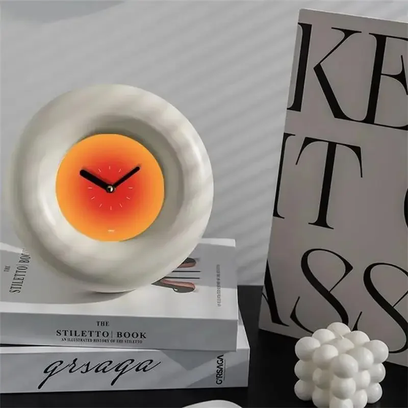 Gradient Sunset Desktop Clock Dormitory Ornaments Simple Modern Bedroom Bedside Silent Desk Table Clock Watch Home Decoration
Gradient Sunset Desktop Clock Dormitory Ornaments Simple Modern Bedroom Bedside Silent Desk Table Clock Watch Home Decoration