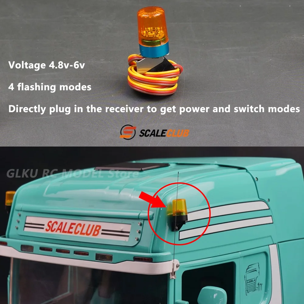 Scaleclub Universal Tamiya 1/14 trailer dump truck engineering vehicle excavator rotating engineering light upgrade DIY parts
Scaleclub Universal Tamiya 1/14 trailer dump truck engineering vehicle excavator rotating engineering light upgrade DIY parts