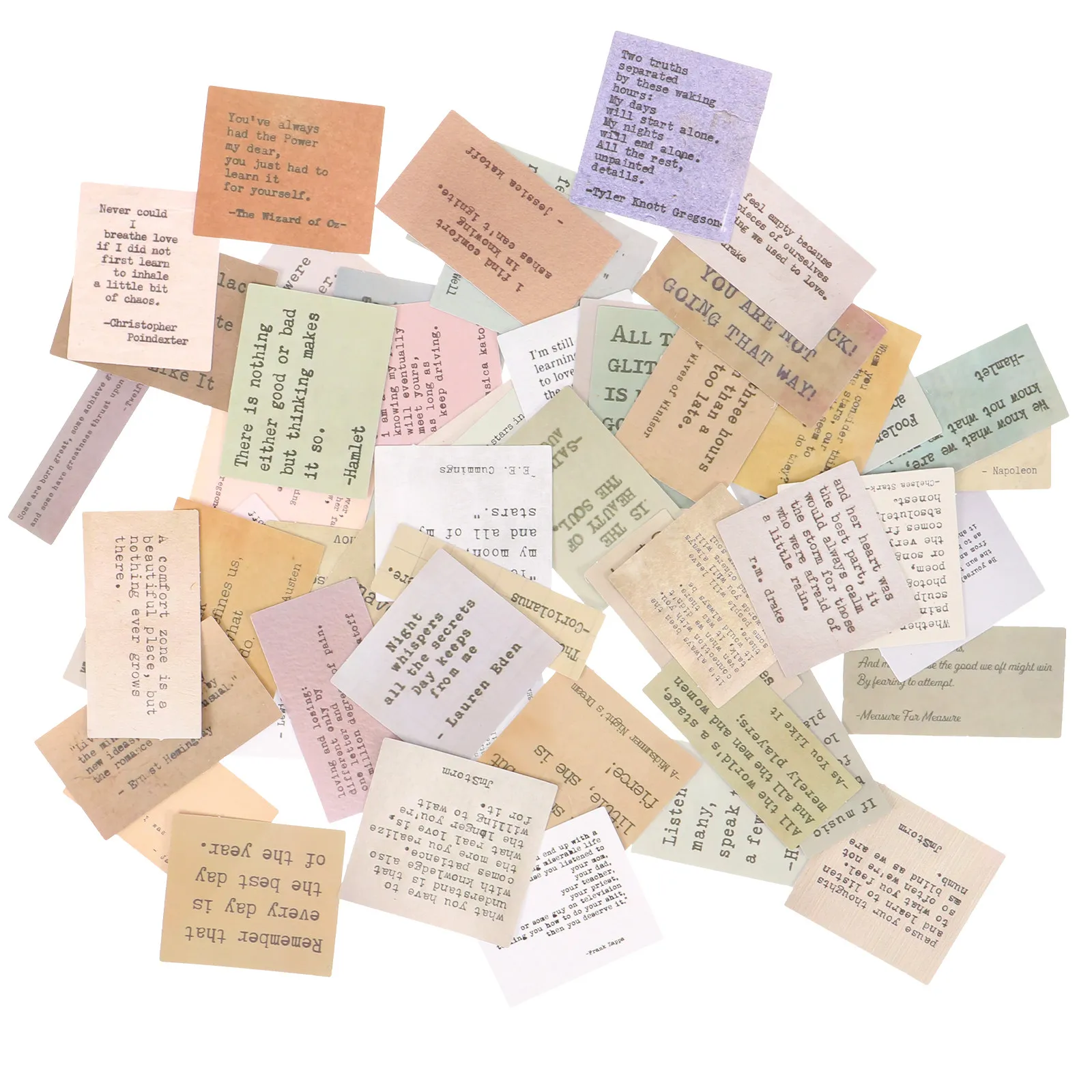 60Pcs Motivational Quote Stickers Vintage Inspirational Stickers for Scrapbooking Journals Diary Planner Scrapbook Supplies
60Pcs Motivational Quote Stickers Vintage Inspirational Stickers for Scrapbooking Journals Diary Planner Scrapbook Supplies
