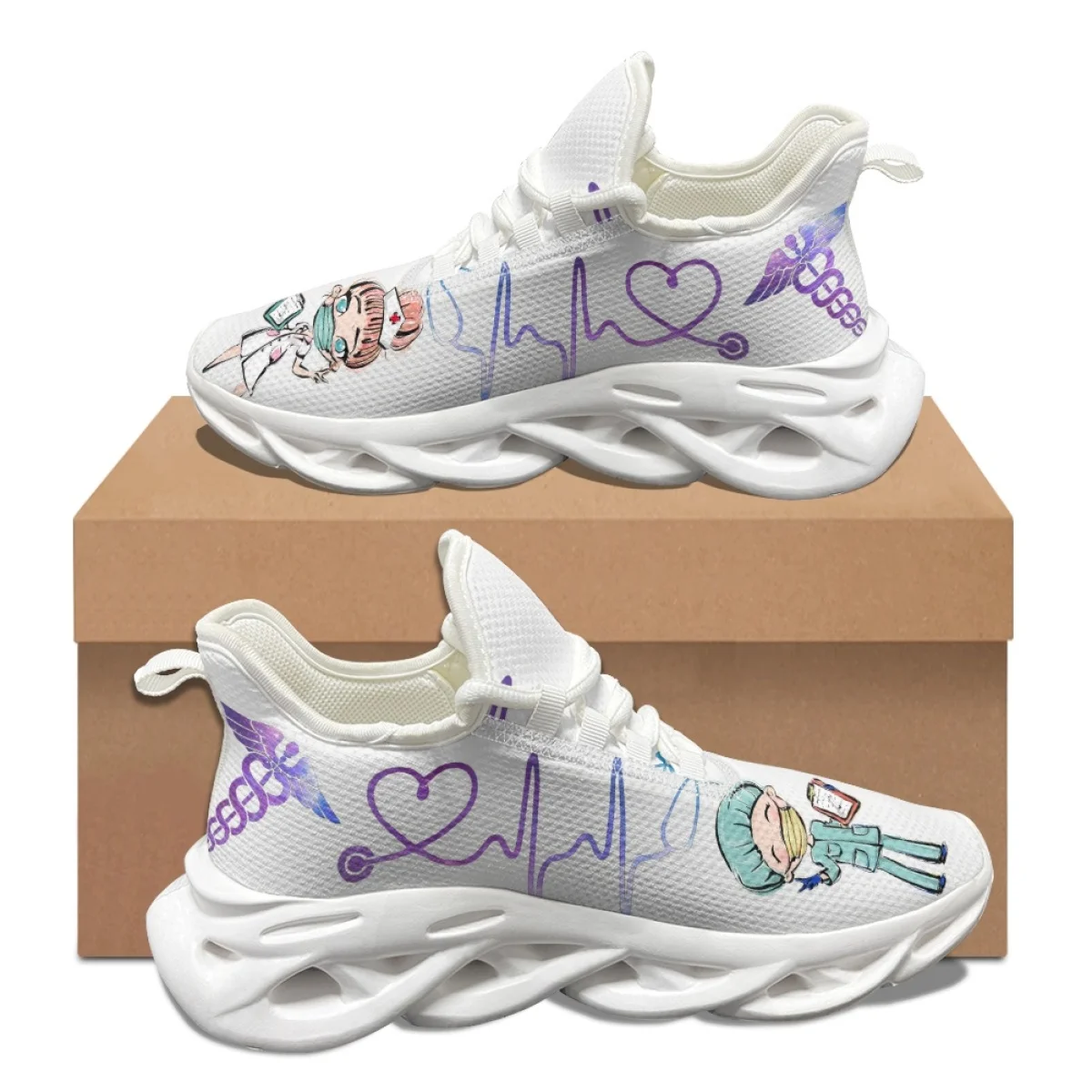 Женские кроссовки на платформе INSTANTARTS, Легкие уличные кроссовки для врачей и медсестер, повседневная обувь для бега с рисунком ЭКГ, 2023
Женские кроссовки на платформе INSTANTARTS, Легкие уличные кроссовки для врачей и медсестер, повседневная обувь для бега с рисунком ЭКГ, 2023