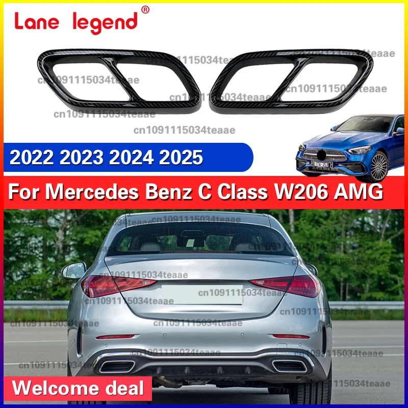 Car Outlet Tailpipe Exhaust Pipe Frame Cover Exterior Accessorie For Mercedes Benz C Class W206 C200 C260 C300 AMG 2022-2025
Car Outlet Tailpipe Exhaust Pipe Frame Cover Exterior Accessorie For Mercedes Benz C Class W206 C200 C260 C300 AMG 2022-2025