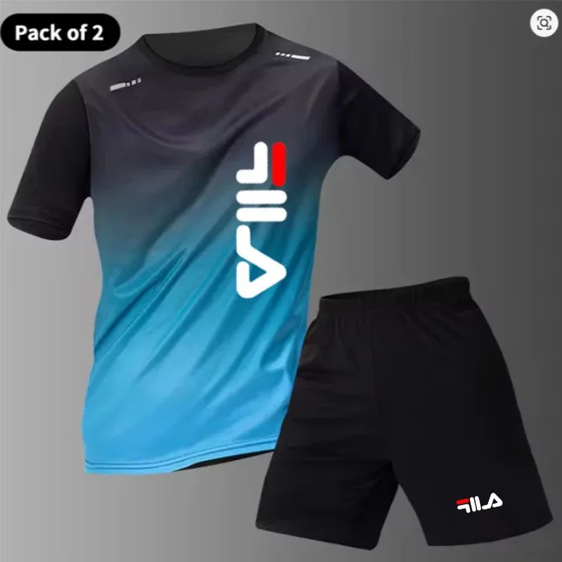 Men's Active Quick Dry Crew Neck T-Shirt And Shorts Set Athletic Workout Short Sleeve Basketball Running Gym Sports Suit
Men's Active Quick Dry Crew Neck T-Shirt And Shorts Set Athletic Workout Short Sleeve Basketball Running Gym Sports Suit