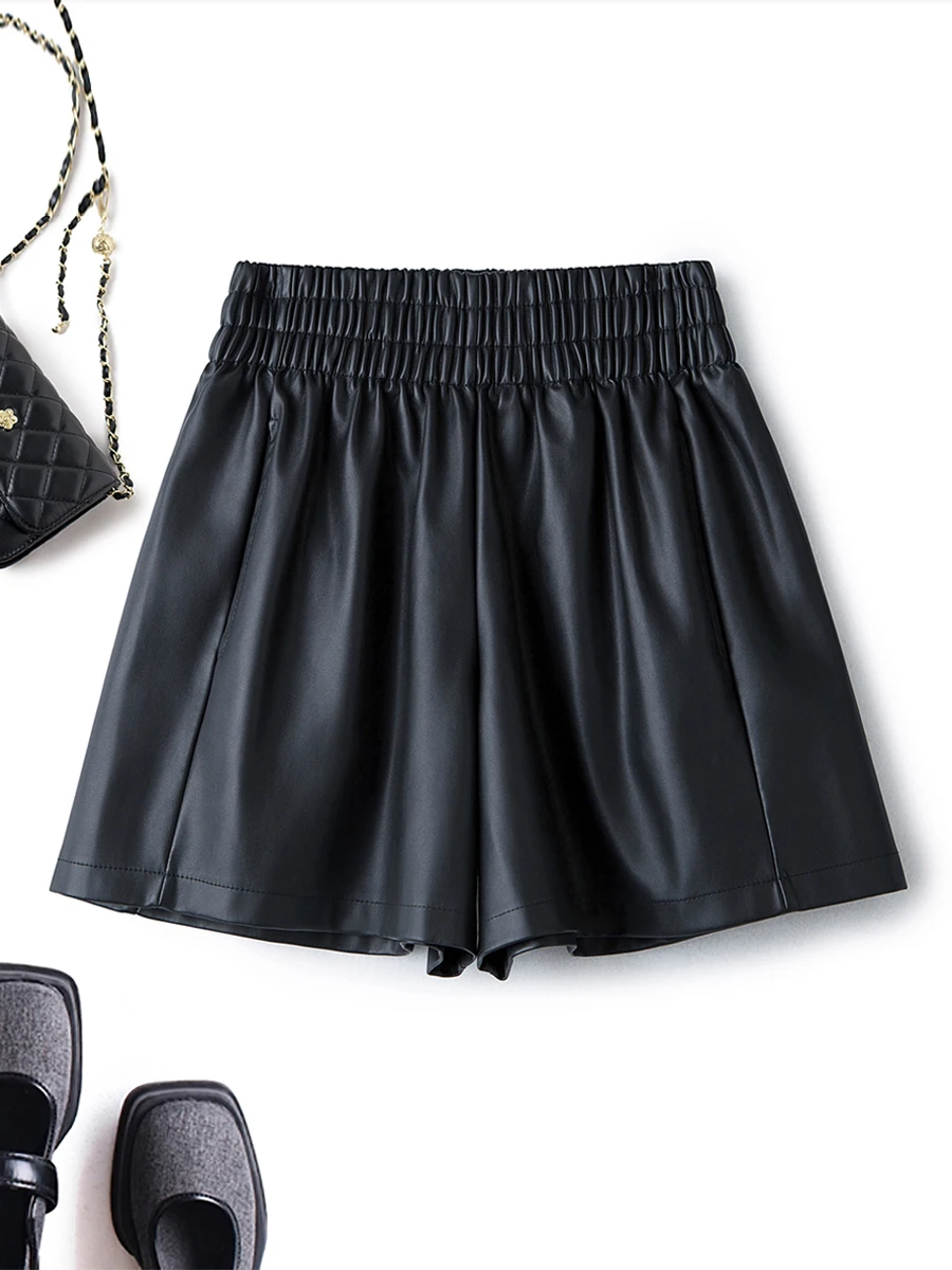 Женские брюки из натуральной кожи с эластичным поясом, свободного кроя, из овчины, повседневные, осенне-зимние, новые, универсальные, свободные, широкие штанины
Женские брюки из натуральной кожи с эластичным поясом, свободного кроя, из овчины, повседневные, осенне-зимние, новые, универсальные, свободные, широкие штанины