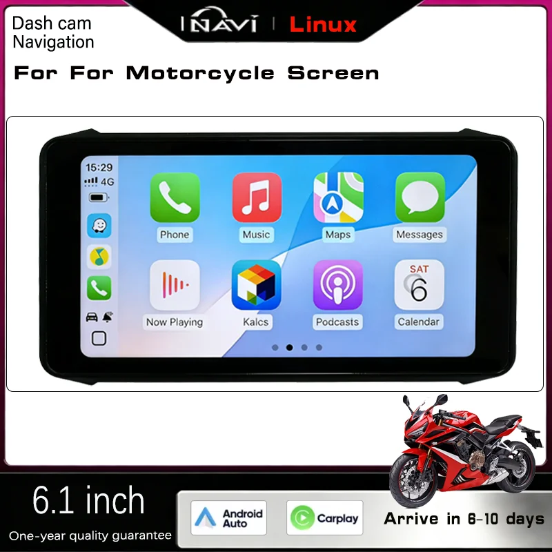 INAVI 6.1'' For Motorcycle Waterproof LCD Display for Linux Portable Wireless Video Recorder Tire Pressure Monitoring Carplay
INAVI 6.1'' For Motorcycle Waterproof LCD Display for Linux Portable Wireless Video Recorder Tire Pressure Monitoring Carplay