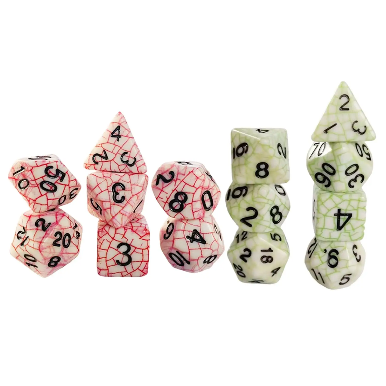 Set of 7 Acrylic Polyhedral , Multi Sided Set, D20 D12 D10 D8 D6 D4 for Party Entertainment DND RPG Tabletop Games
Set of 7 Acrylic Polyhedral , Multi Sided Set, D20 D12 D10 D8 D6 D4 for Party Entertainment DND RPG Tabletop Games